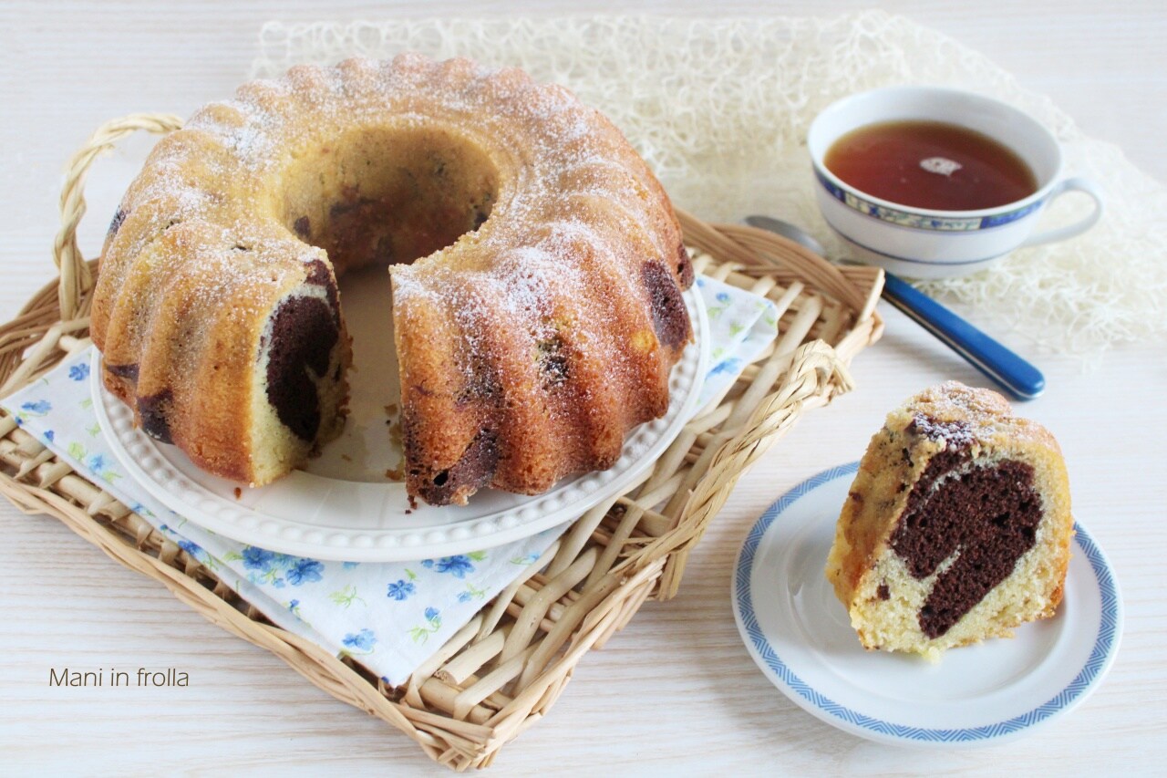 Bizcocho de vainilla y cacao