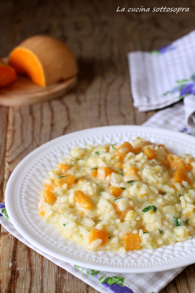 risotto de calabaza y robiola