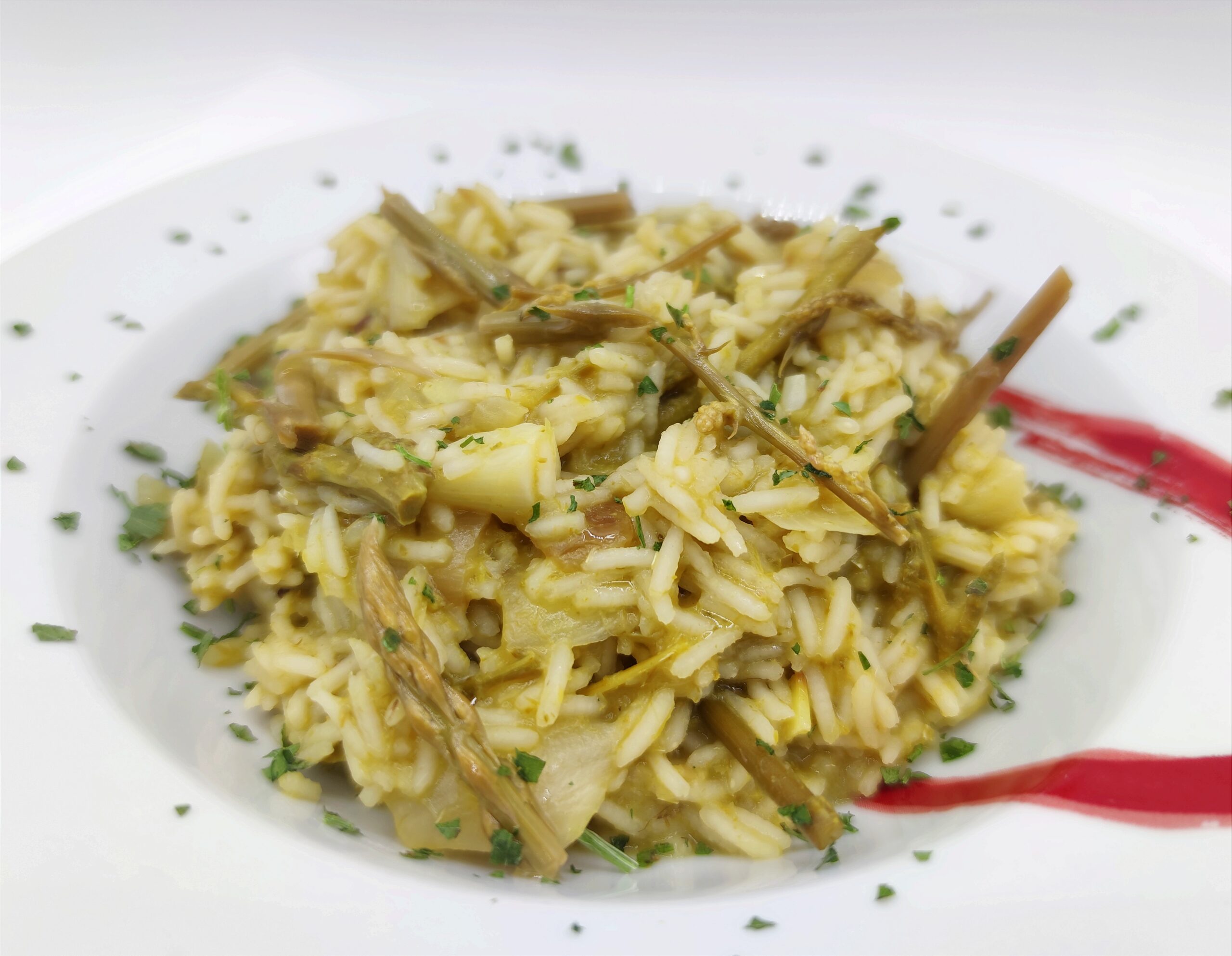 Risotto con espárragos