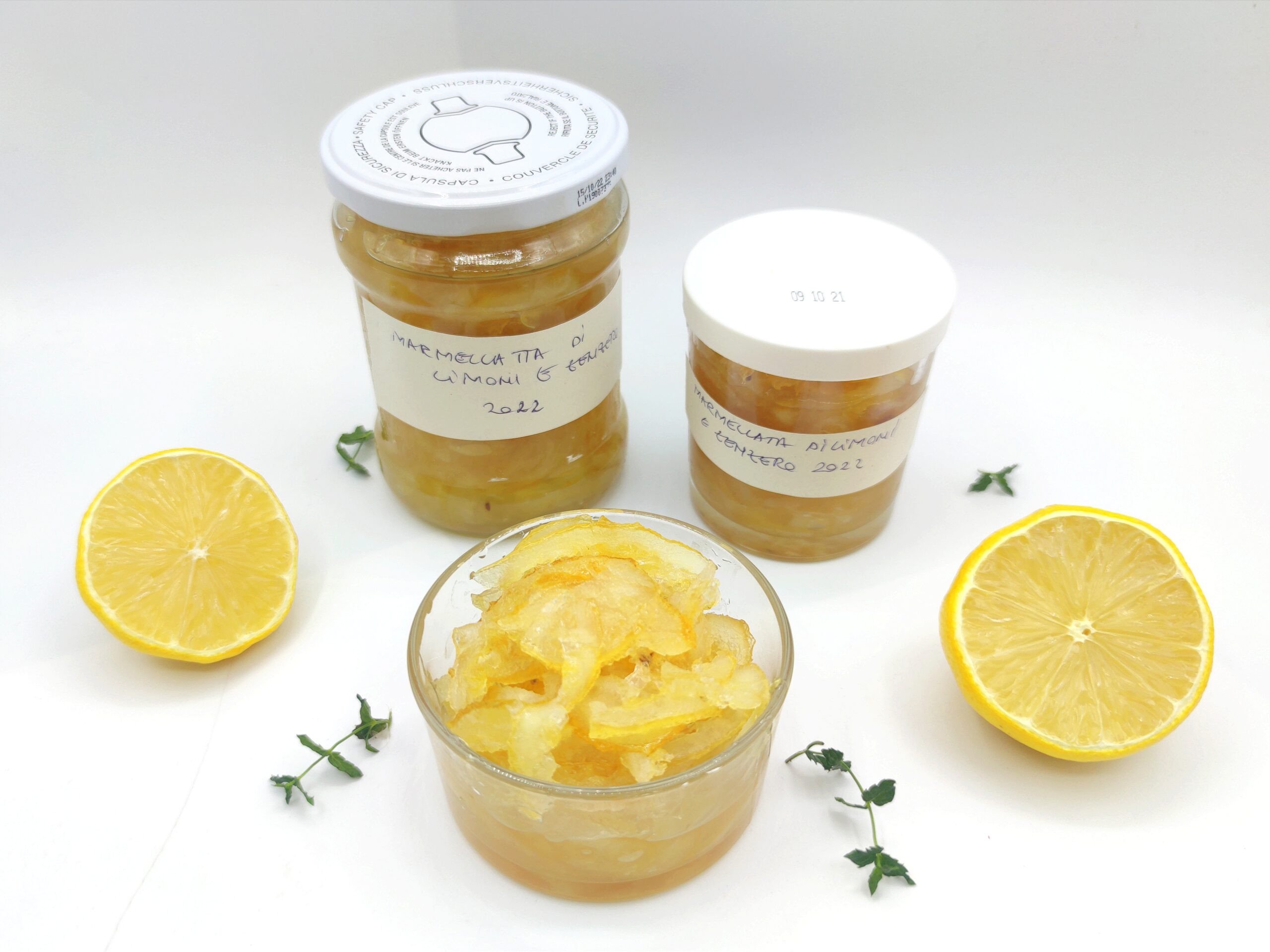 Mermelada de limones y jengibre