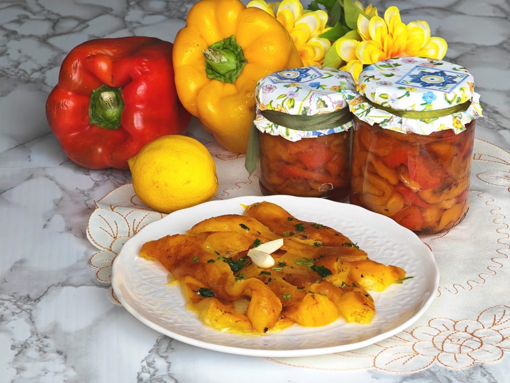 Conserva de pimientos al natural