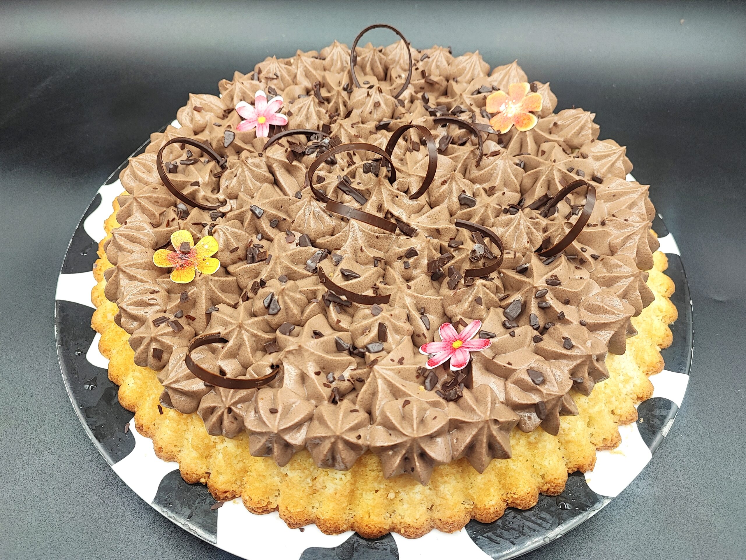 Tarta blanda de chocolate