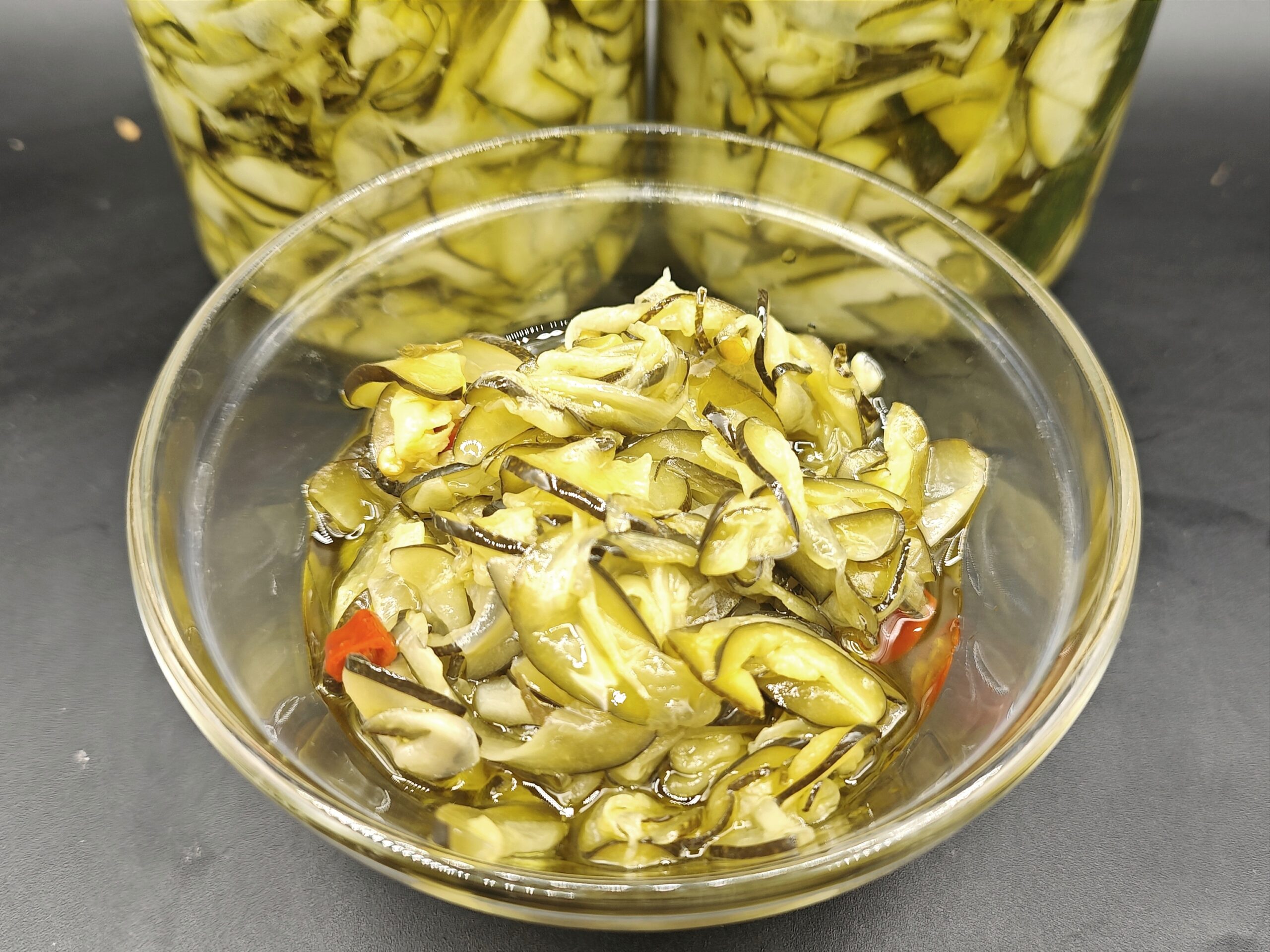 Calabacines en aceite