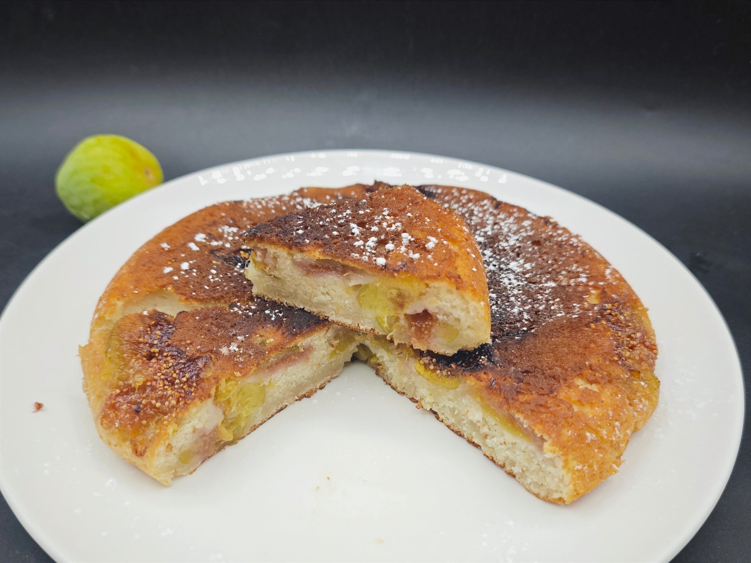Tarta de higos en sartén