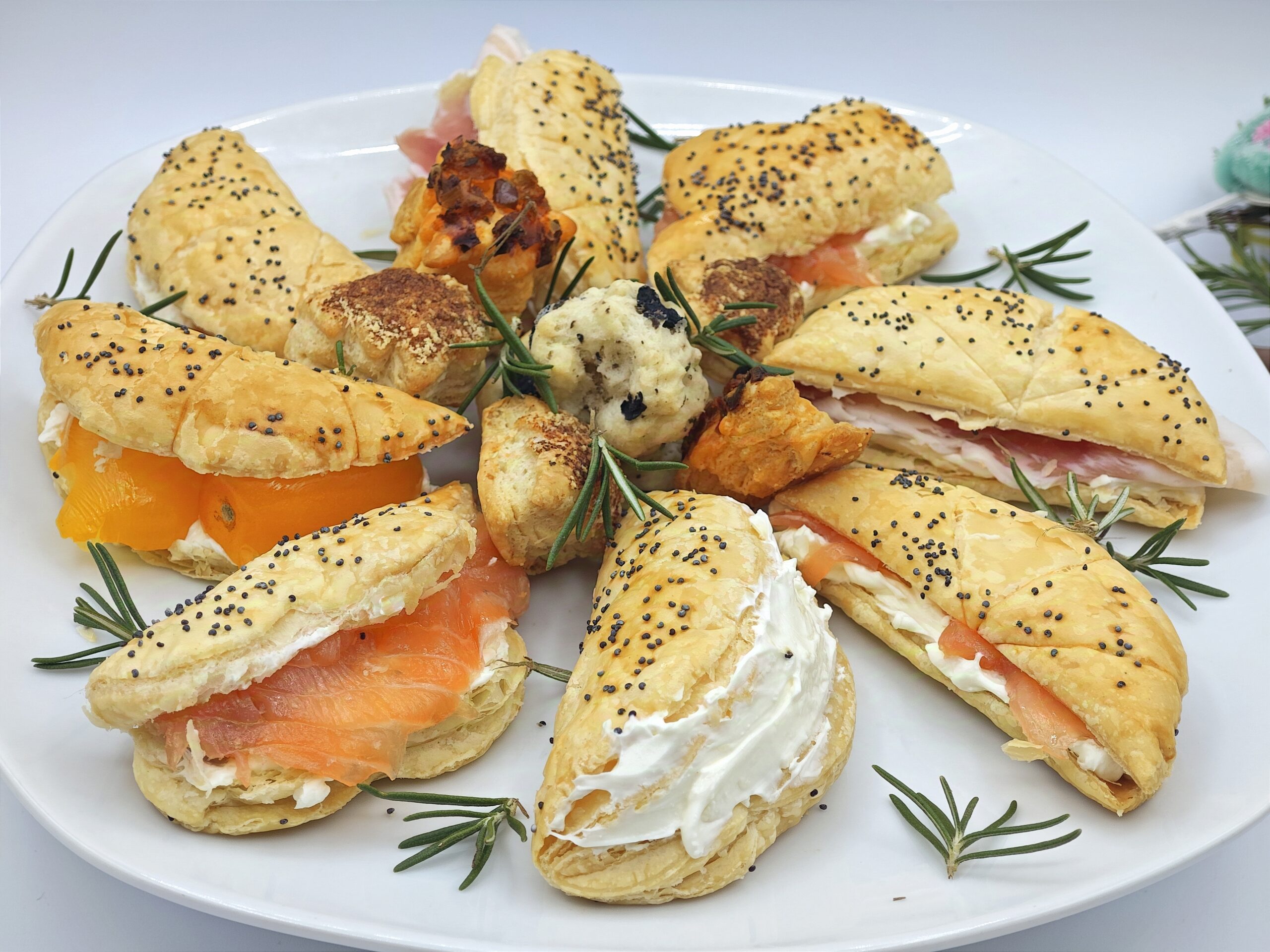 Aperitivos sencillos con hojaldre
