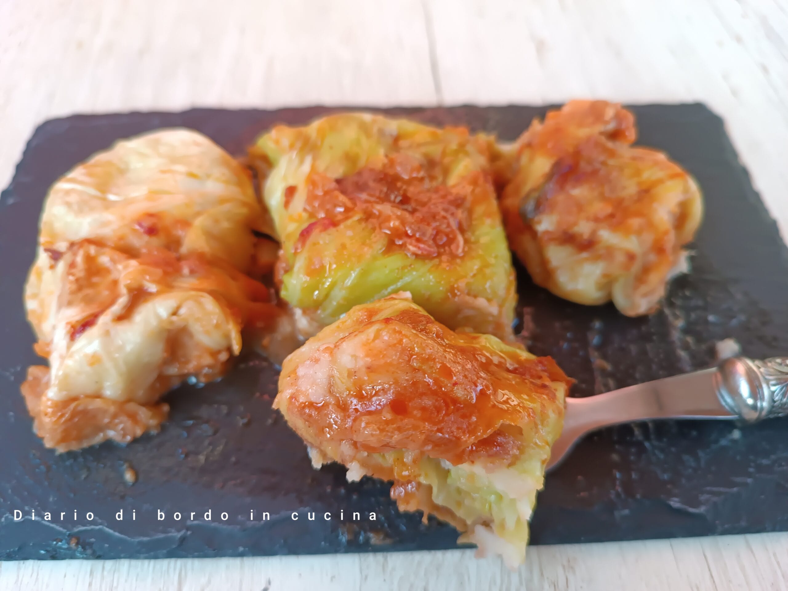 Rollitos de col estofada