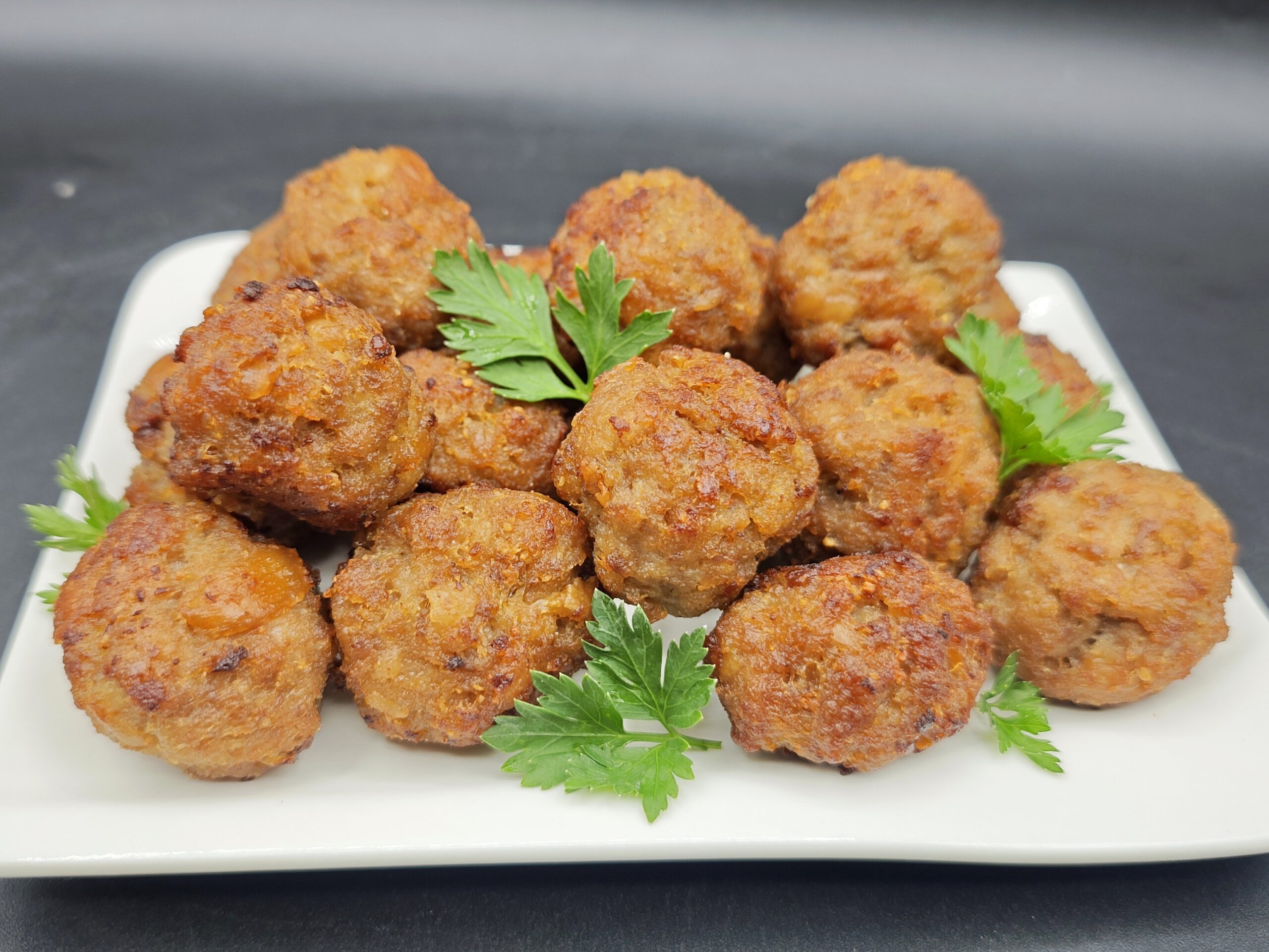 Albóndigas de carne fritas sin huevo