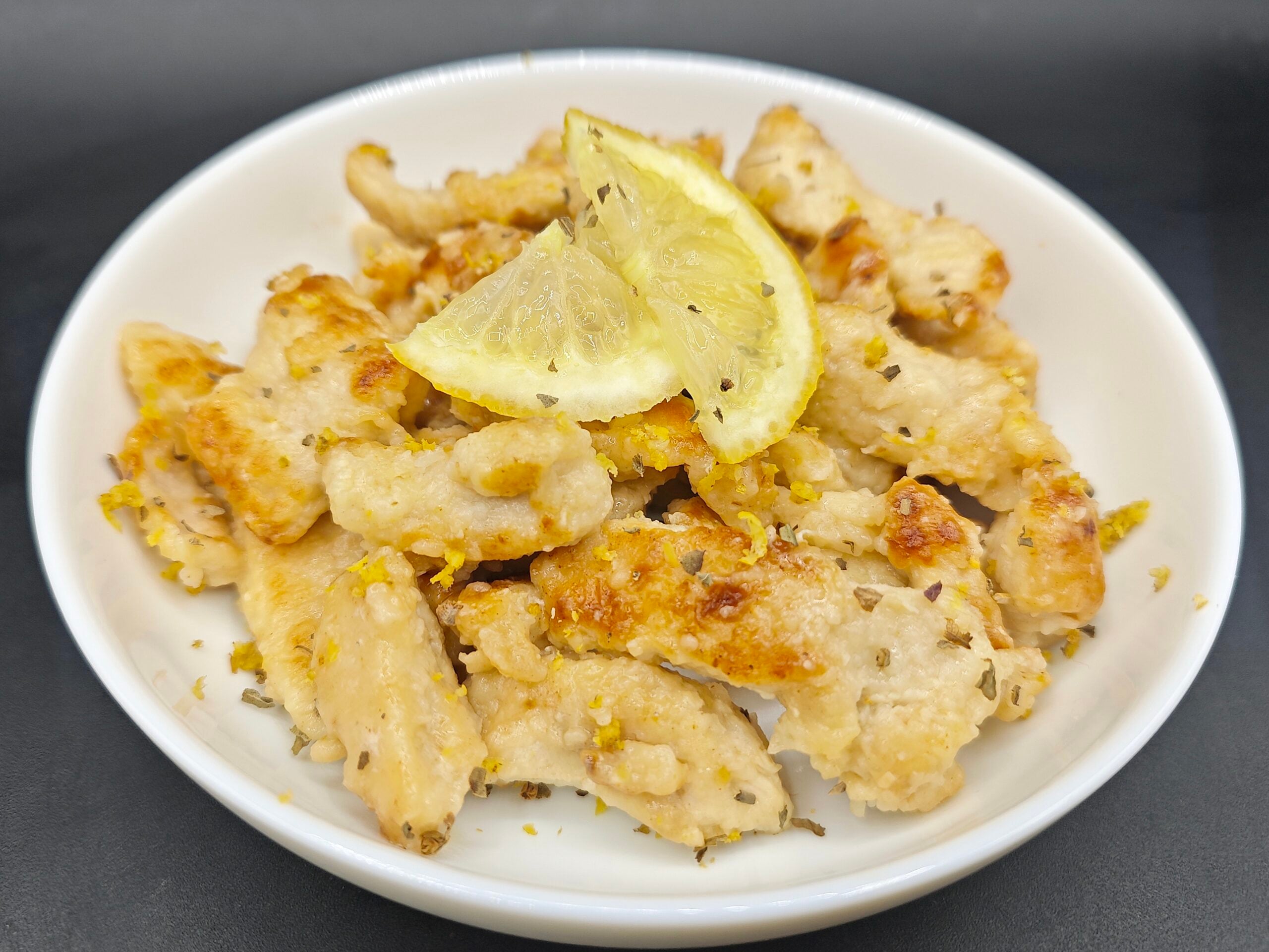Tiritas de pollo al limón