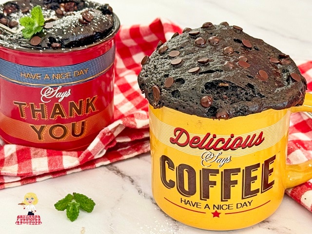 TARTA en TAZA MUG CAKE cocida en 2 minutos