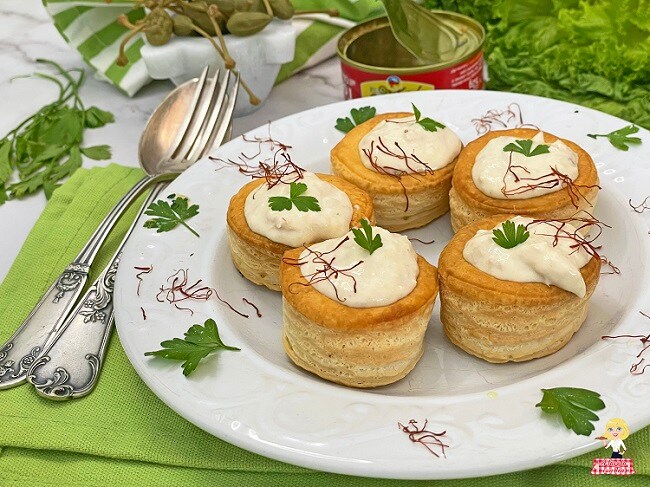 Vol au Vent Rellenos con Atún
