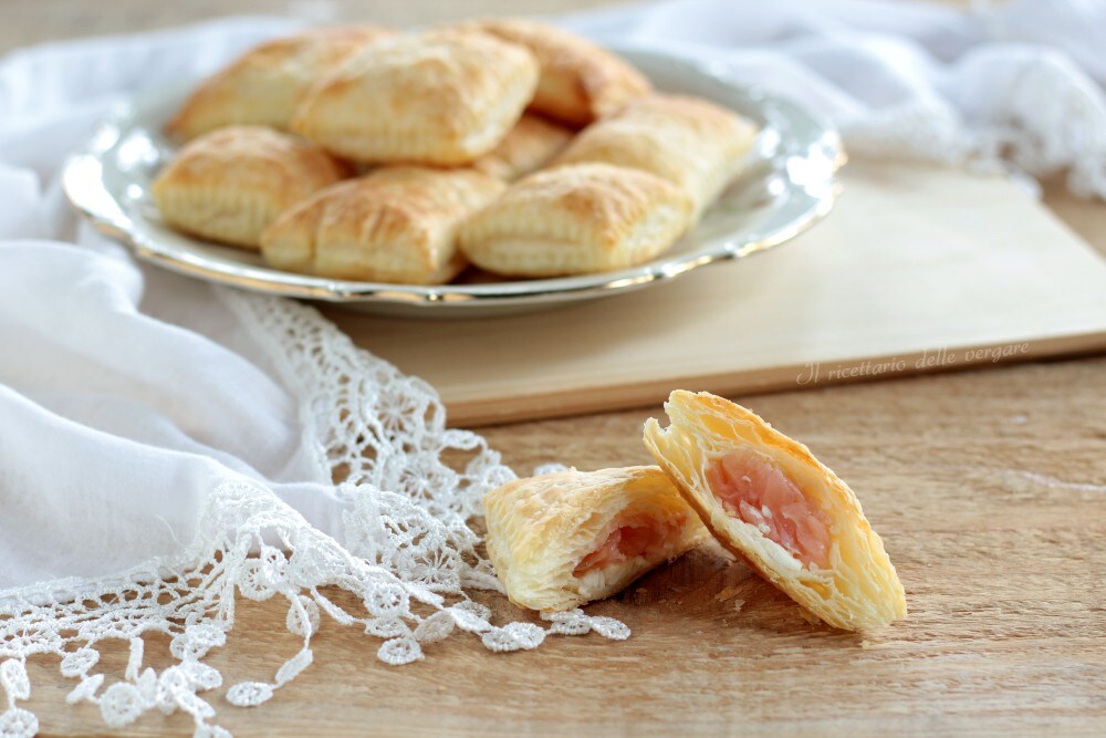Paquetitos de salmón y queso