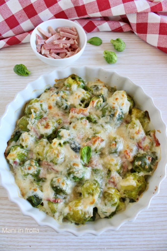 Coles de Bruselas gratinadas