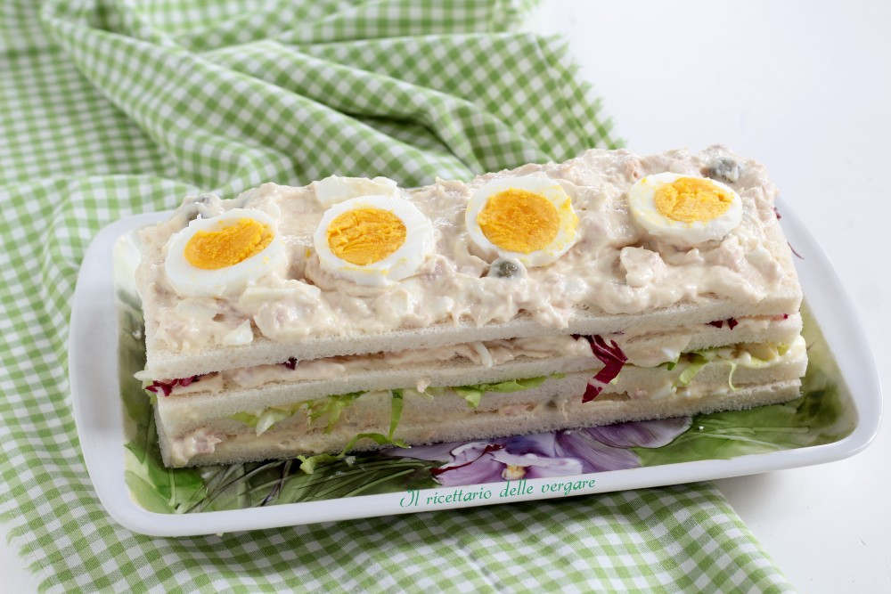 Bloque de sándwich salado