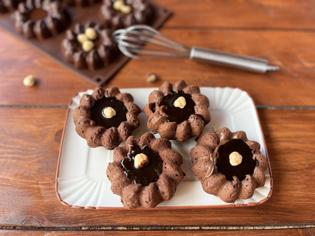 Pastelitos de chocolate y ricotta