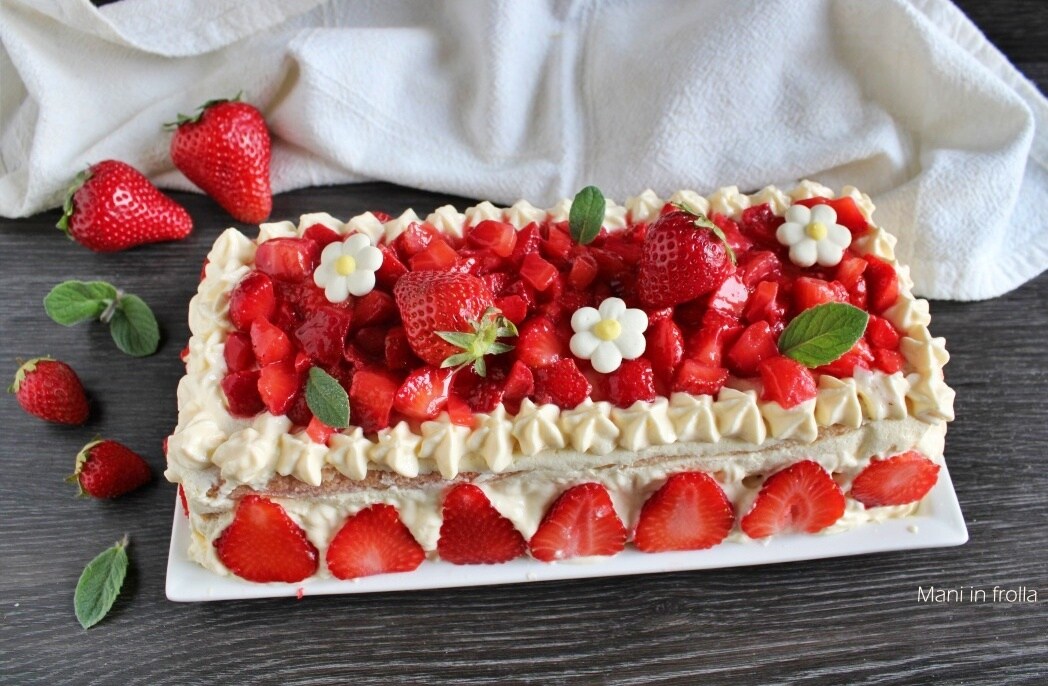 Tiramisú delicioso con Fresas