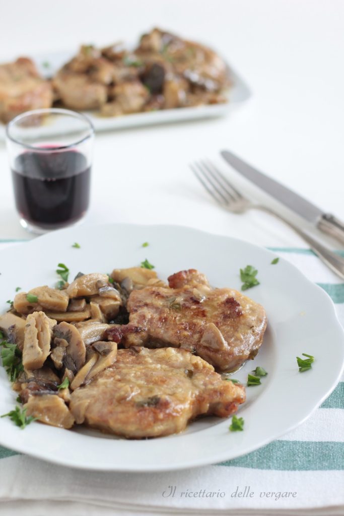 Solomillo de cerdo con champiñones