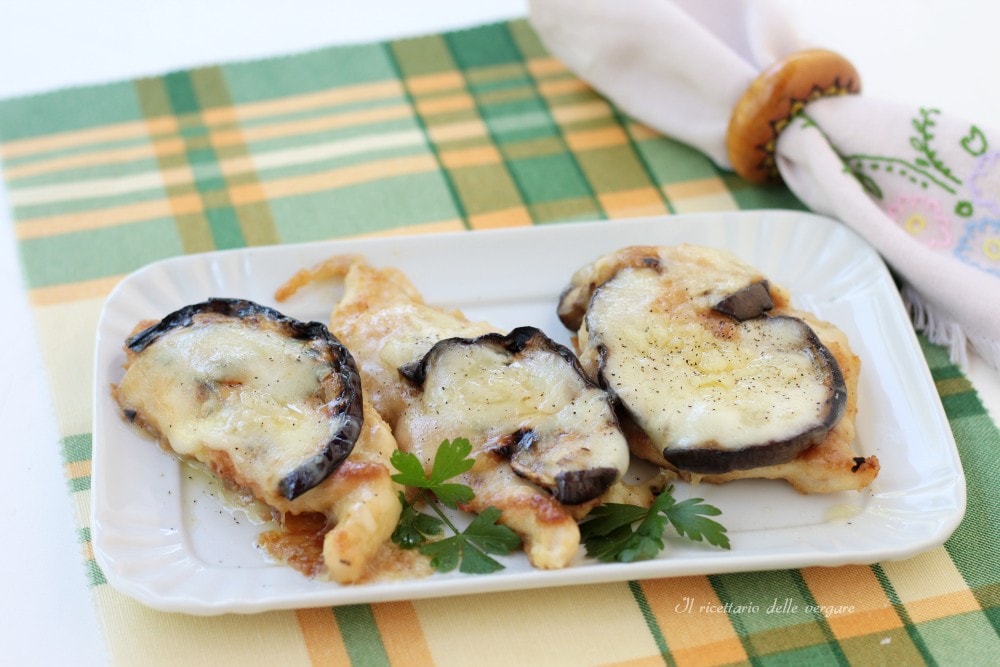 Escalopines de pollo rellenos