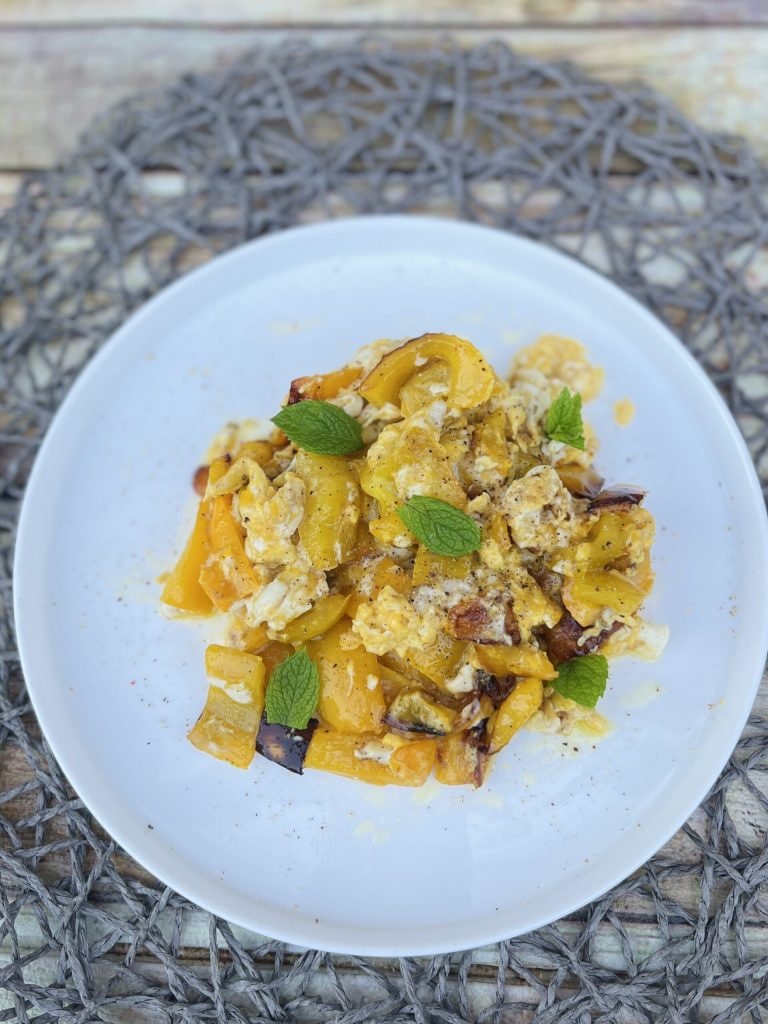 HUEVOS REVUELTOS CON PIMIENTOS