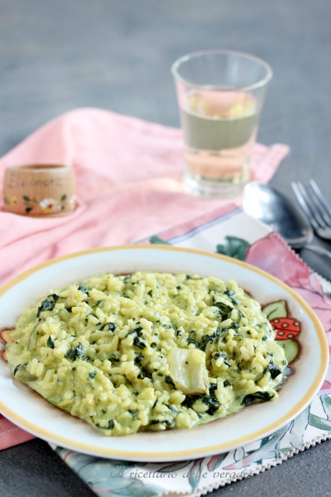 Risotto con acelgas
