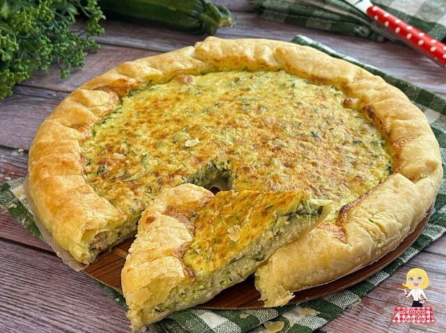 TARTA SALADA DE CALABACINES