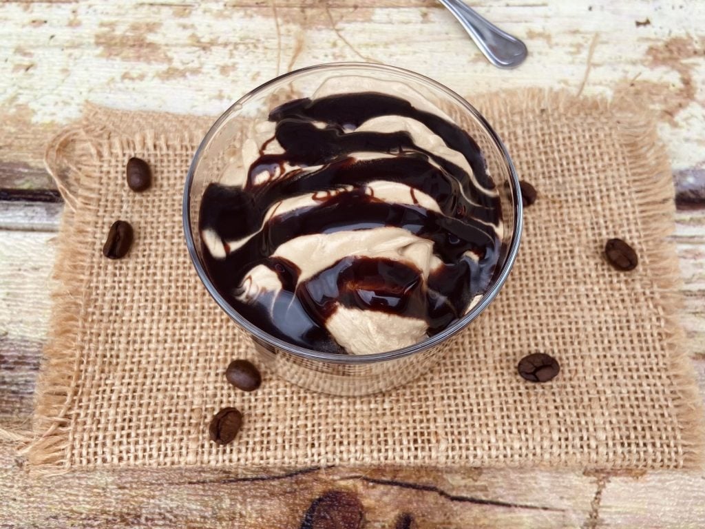 Crema de café con nata vegetal