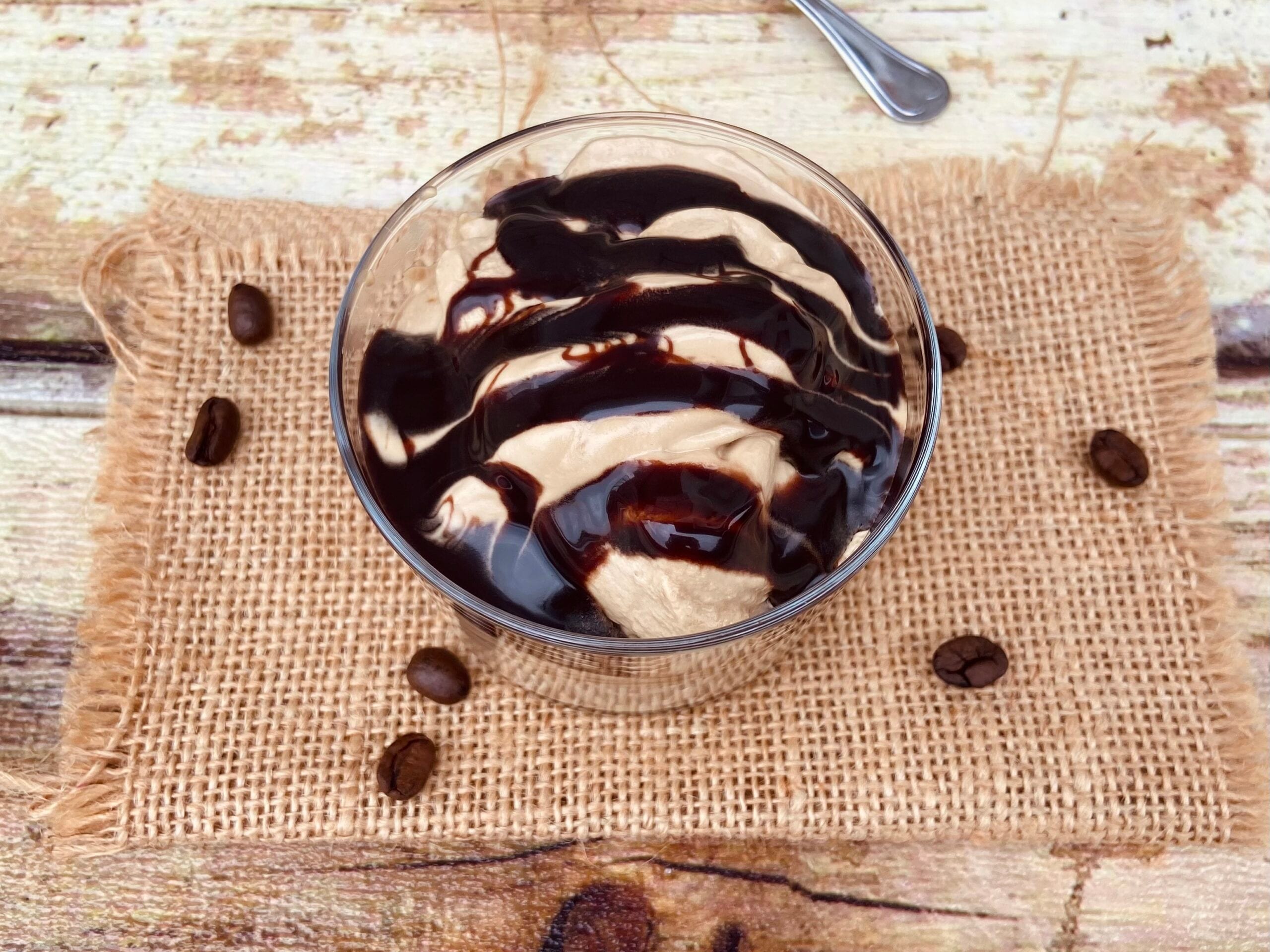 Crema de café con nata vegetal