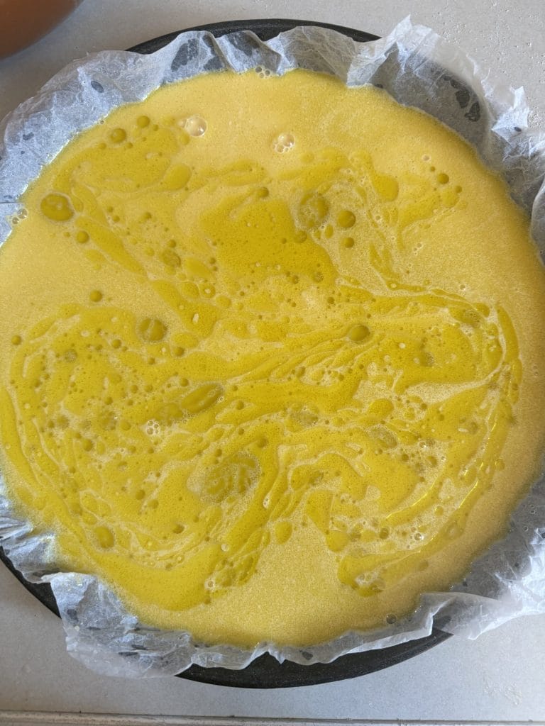 aceite ligeramente esparcido