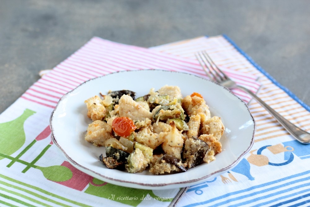 Pechuga de pollo con verduras