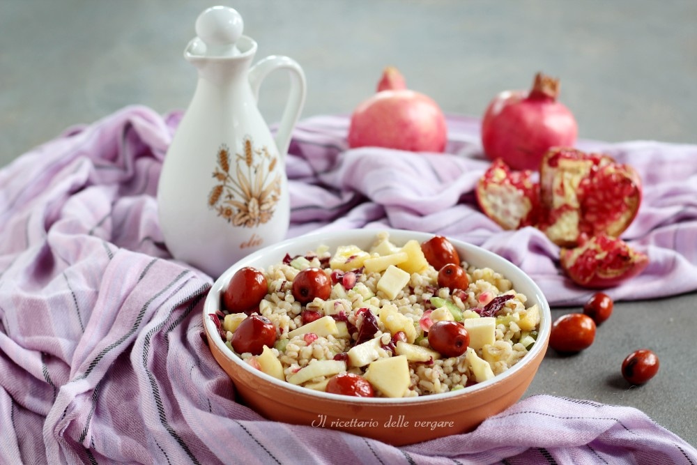Ensalada de cebada otoñal