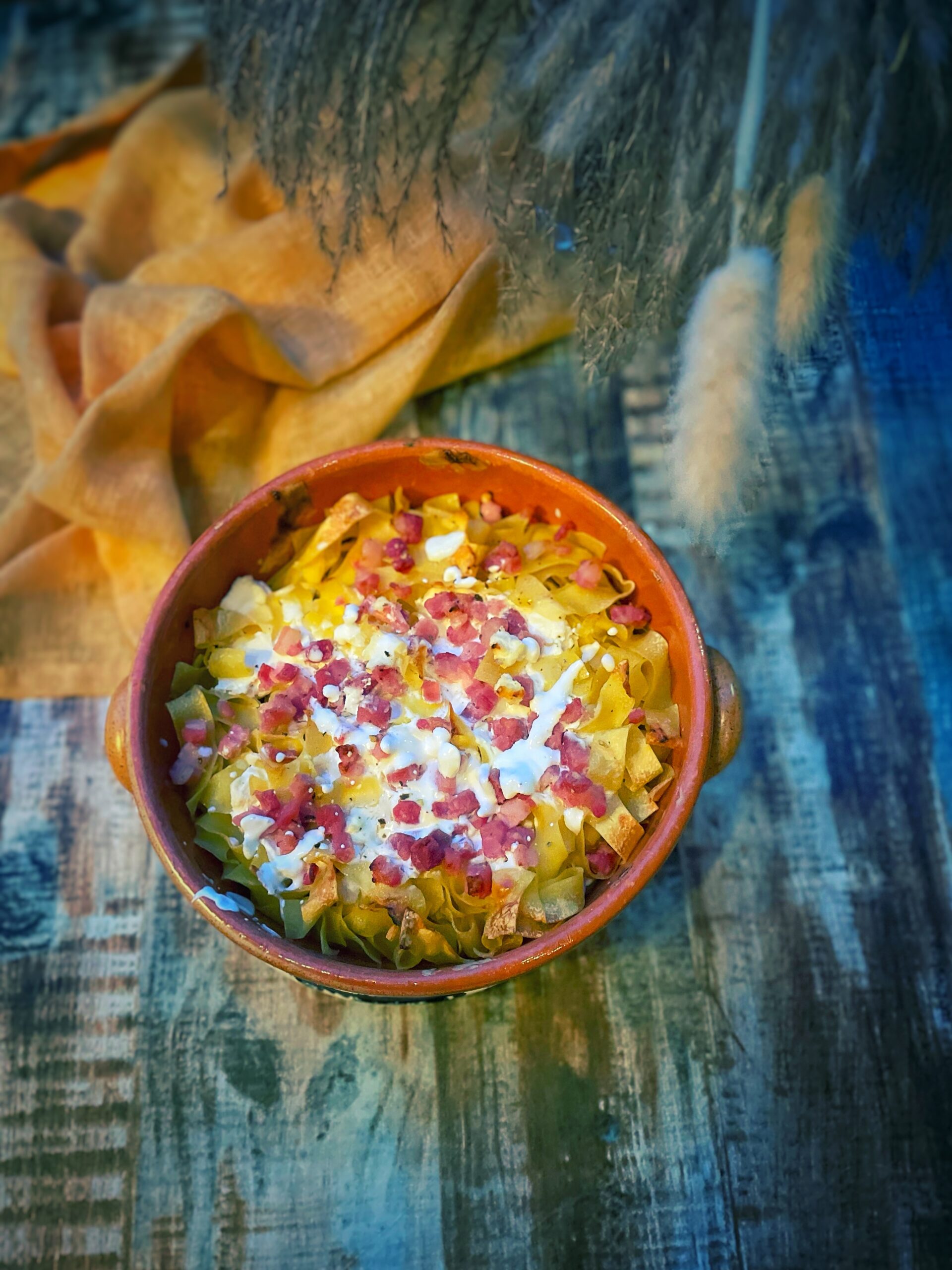 Túrós Csusza, pasta fresca húngara con queso