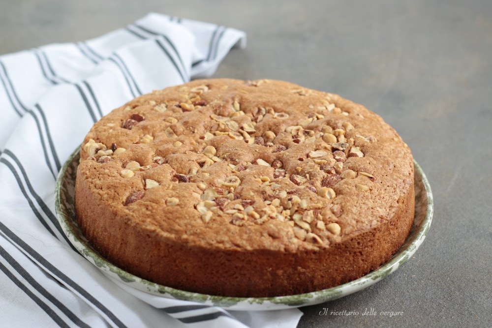 Tarta de avellanas sin lactosa