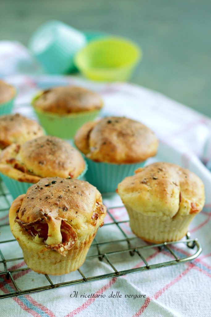 Muffin con salchichón en freidora de aire