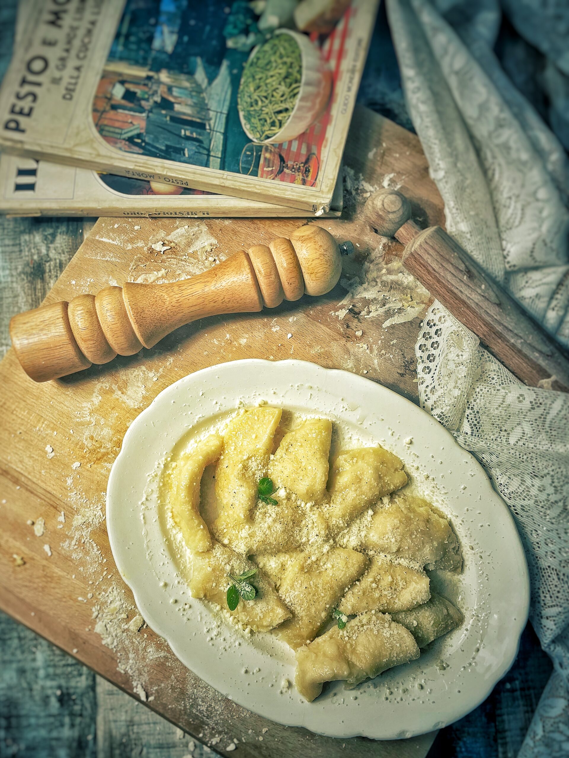 Turle de Mendatica, raviolis rellenos de patatas, queso y menta