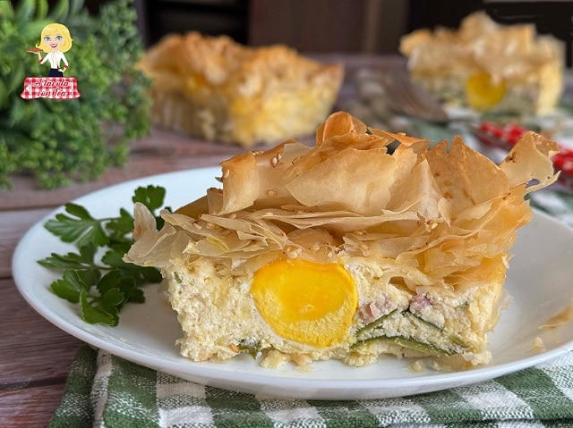 TARTA PASQUALINA SENCILLA con masa filo