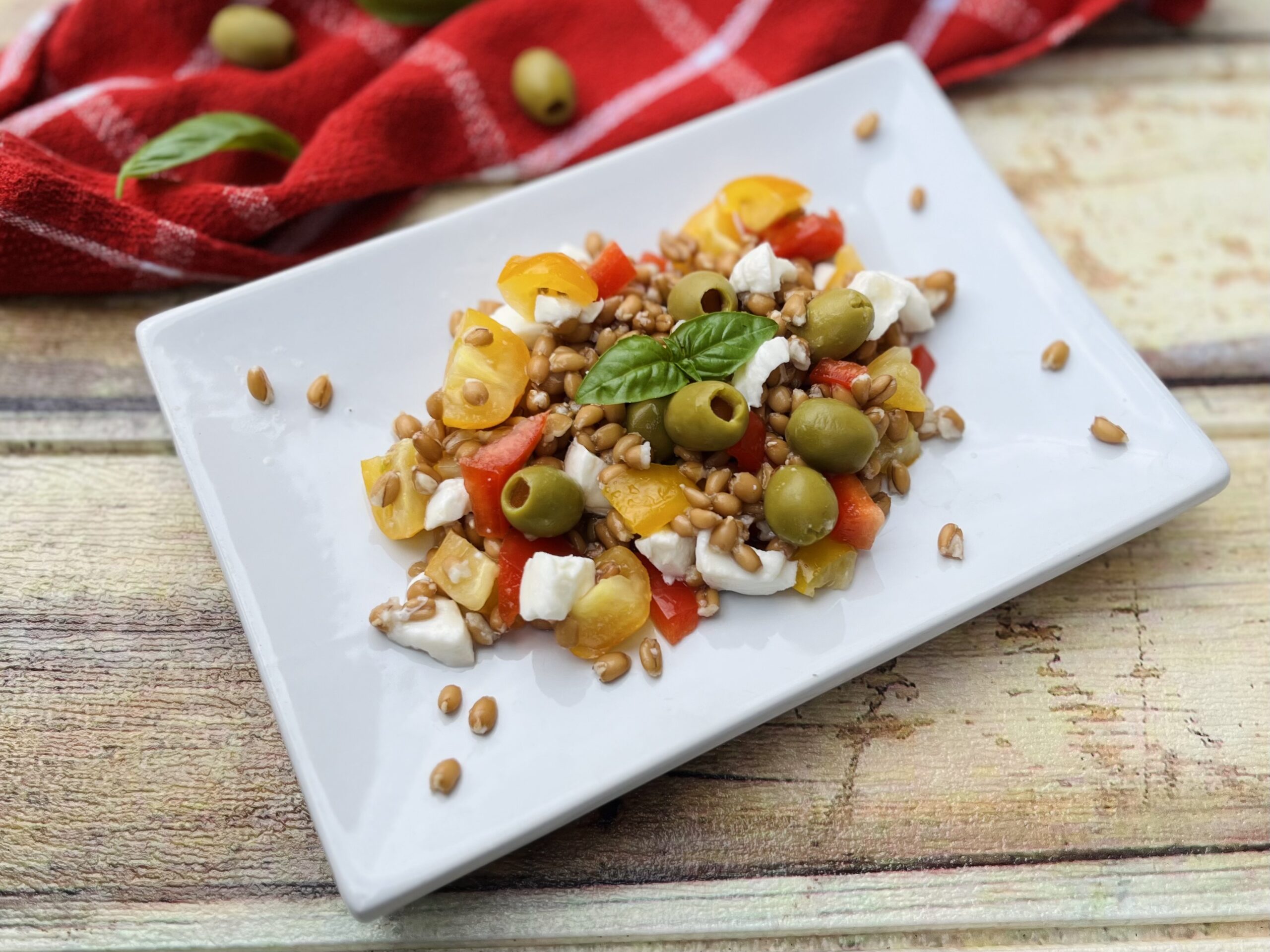 Ensalada de espelta de verano