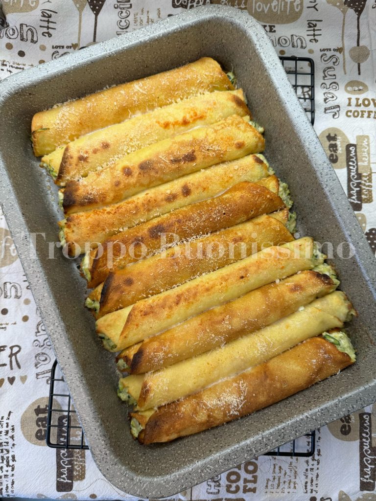 crepes con ricotta y calabacines