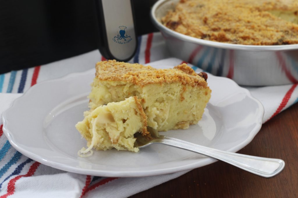 Pastel de patatas con freidora de aire