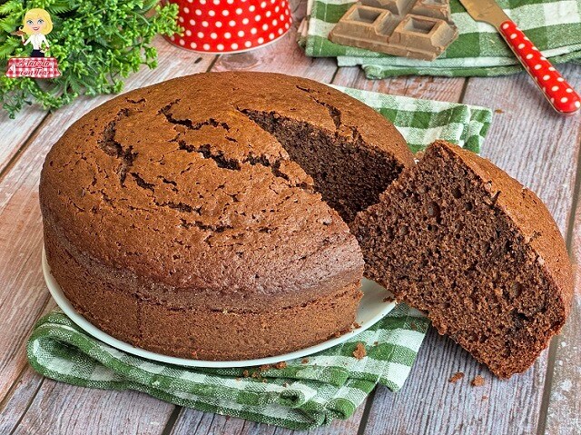 TARTA de CACAO Sin MANTEQUILLA Esponjosa
