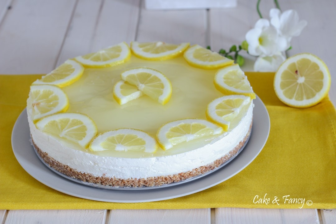 Tarta de queso al limón
