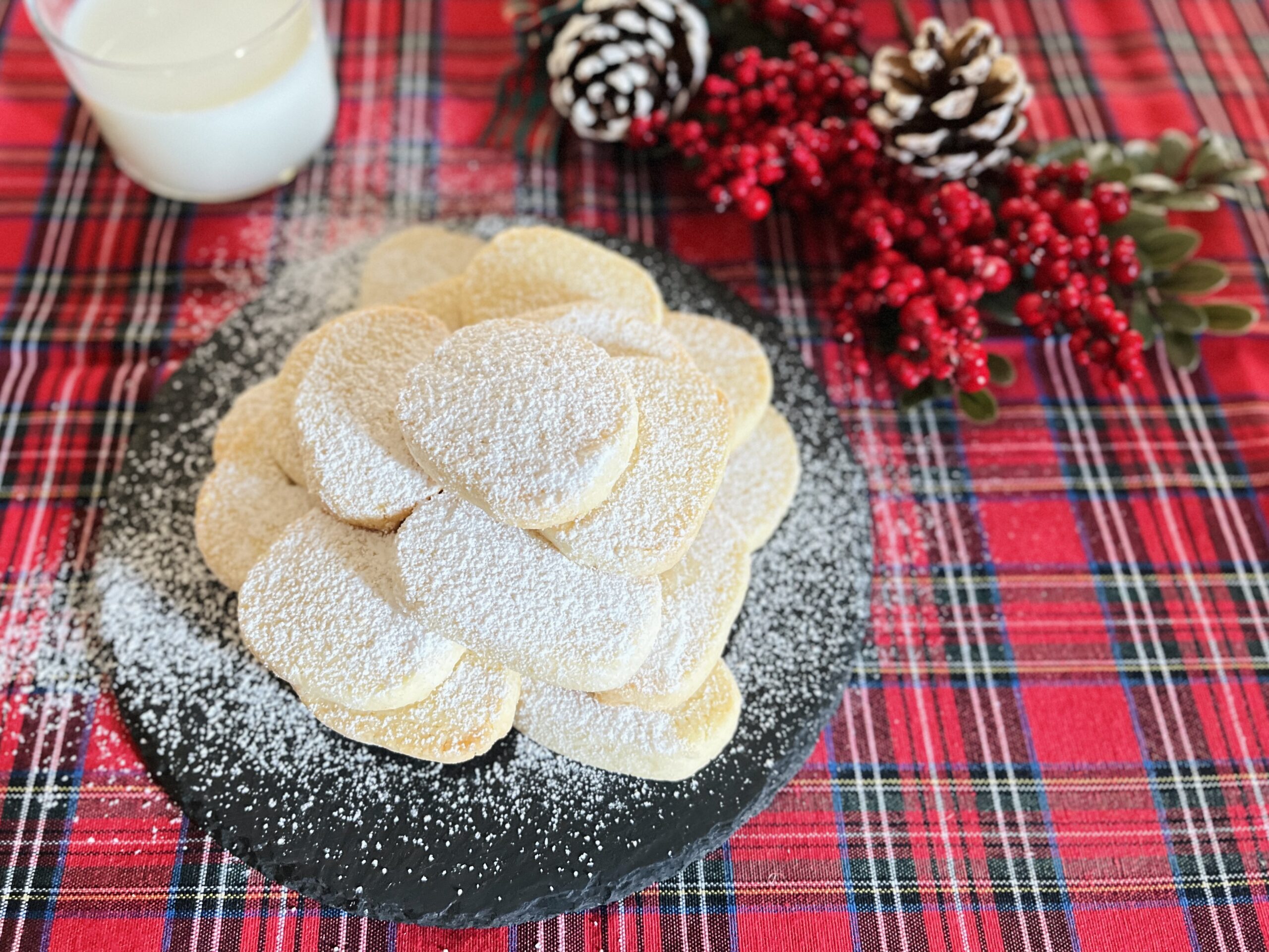 Galletas de mantequilla para el desayuno de las fiestas