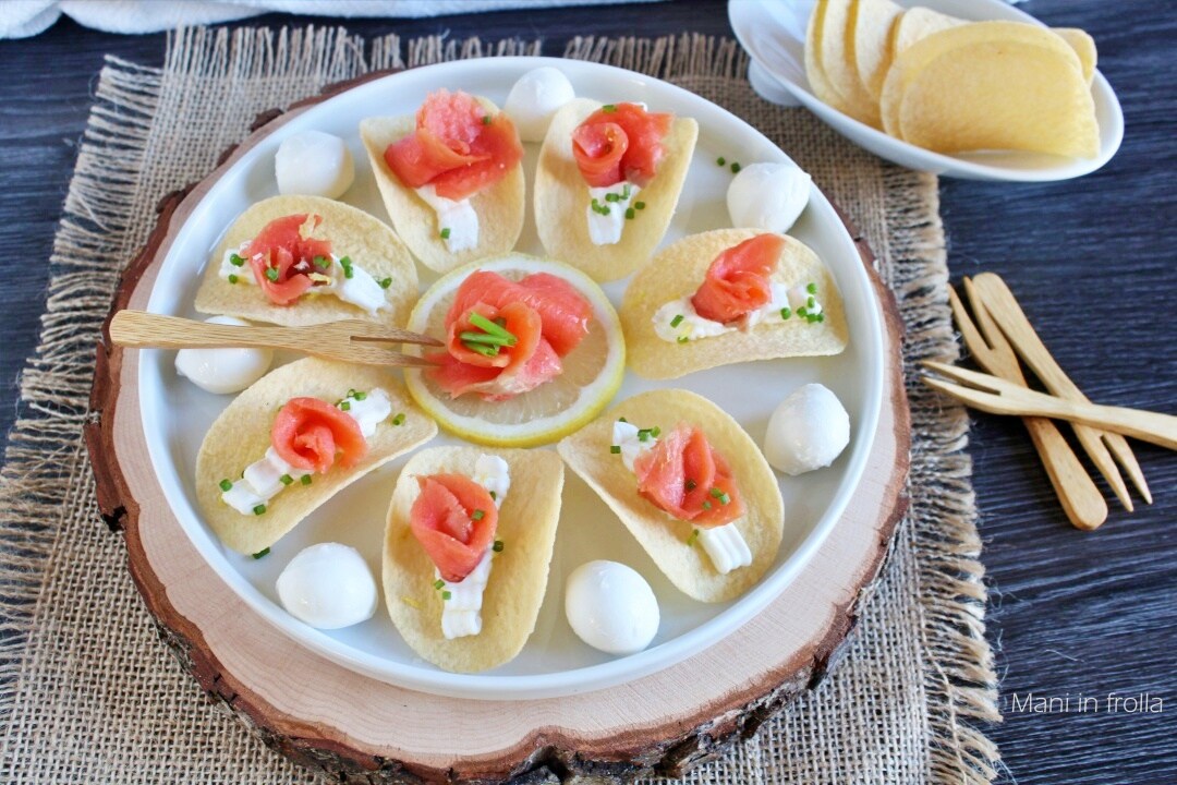 Patatas Fritas con Salmón y Queso