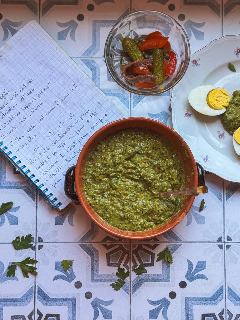 salsa verde típica toscana
