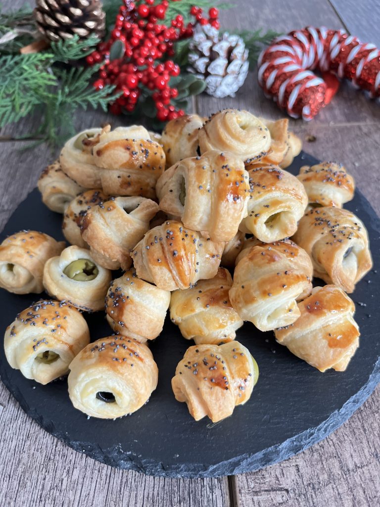 aceitunas en hojaldre