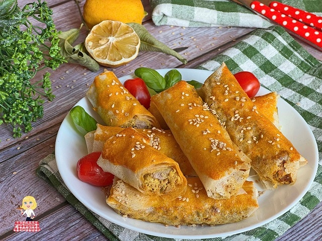 Rollitos de Masa Filo con Relleno de Carne