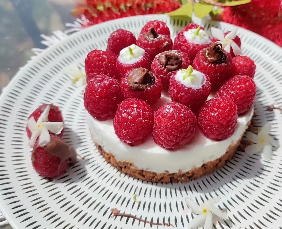 Cheesecake de frambuesas