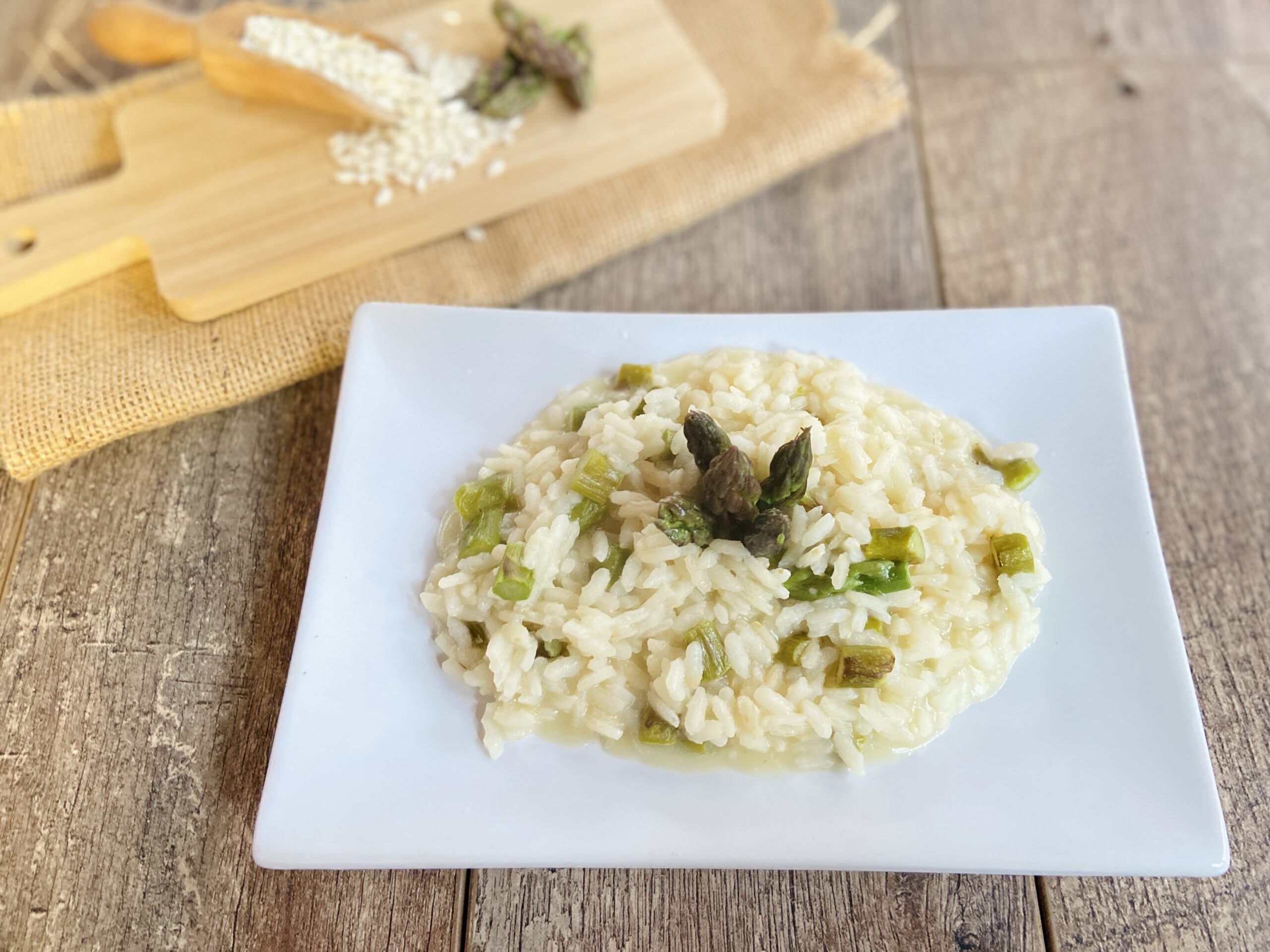 Risotto con espárragos