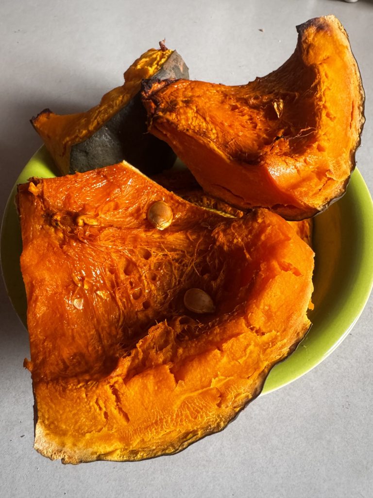 calabaza cocida para los pancakes