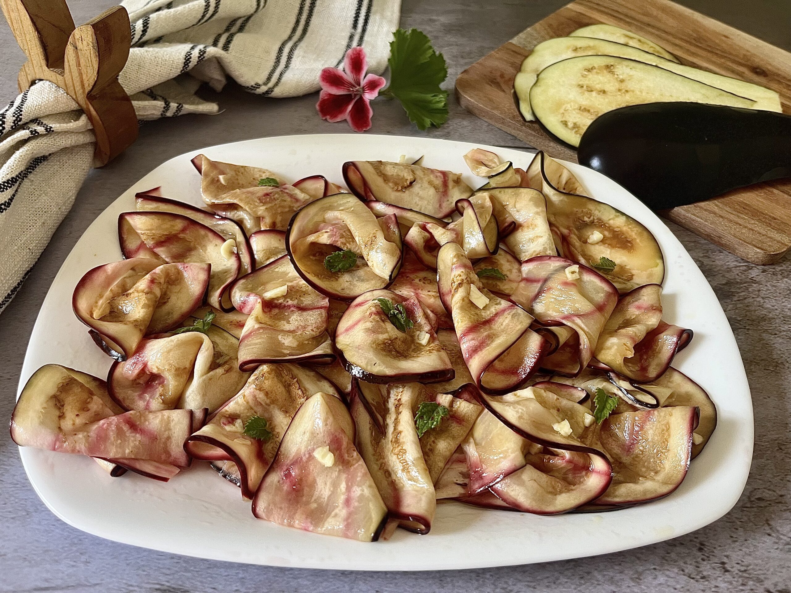 Carpaccio de berenjenas