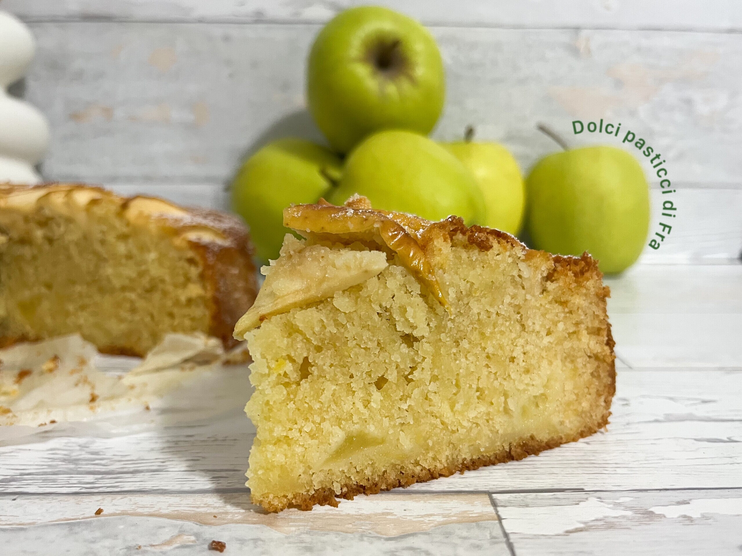 Tarta de manzanas cocidas