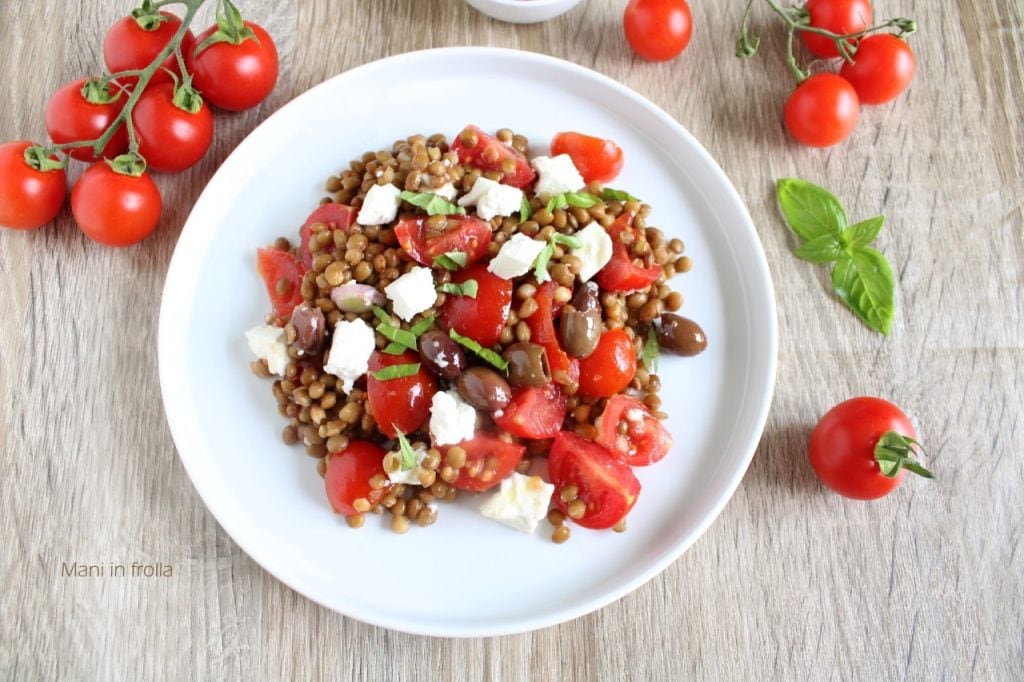 Ensalada de lentejas con tomatitos